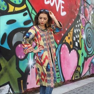 Asian multicolor coat ( Chapan)